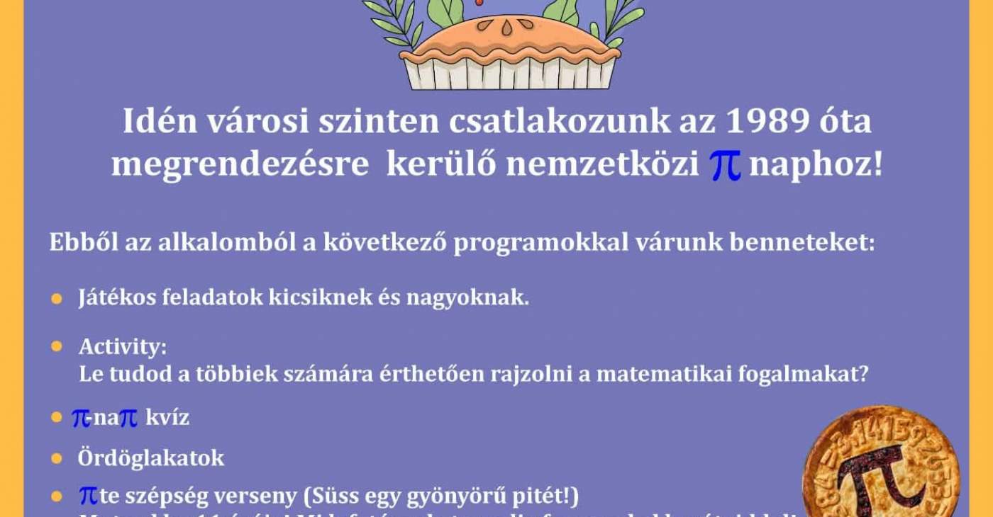π-napi játékok a Széchenyi téren